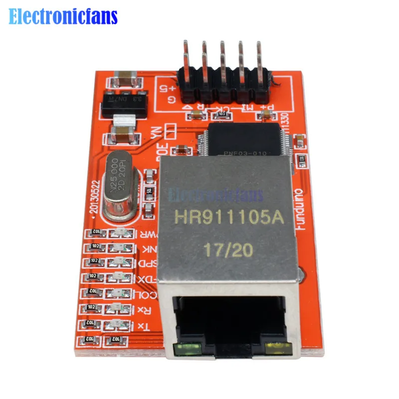 10 шт. Топ Mini W5100 LAN Ethernet щит сетевой модуль платы 3 В Совместимость с 5 для Arduino 100%