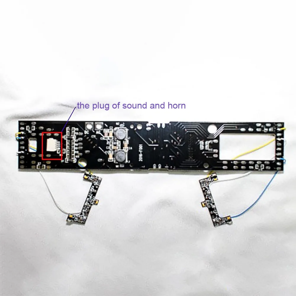 Хо масштаба 1: 87 Электрический поезд части Интегральная Монтажная схема доски PCB обновления со звуком и светильник