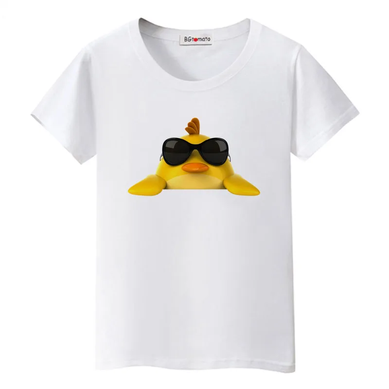 

BGtomato 2022 Lovely cartoon chick t shirt funny summer tshirt harajuku 3D tops original tee shirt cute animal 3D t shirt women