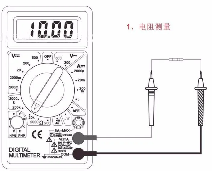 DT-830D мини цифровой мультиметр Напряжение Ampere тестер электрического сопротивления с зуммером защиты от перегрузки безопасности зонд AC DC