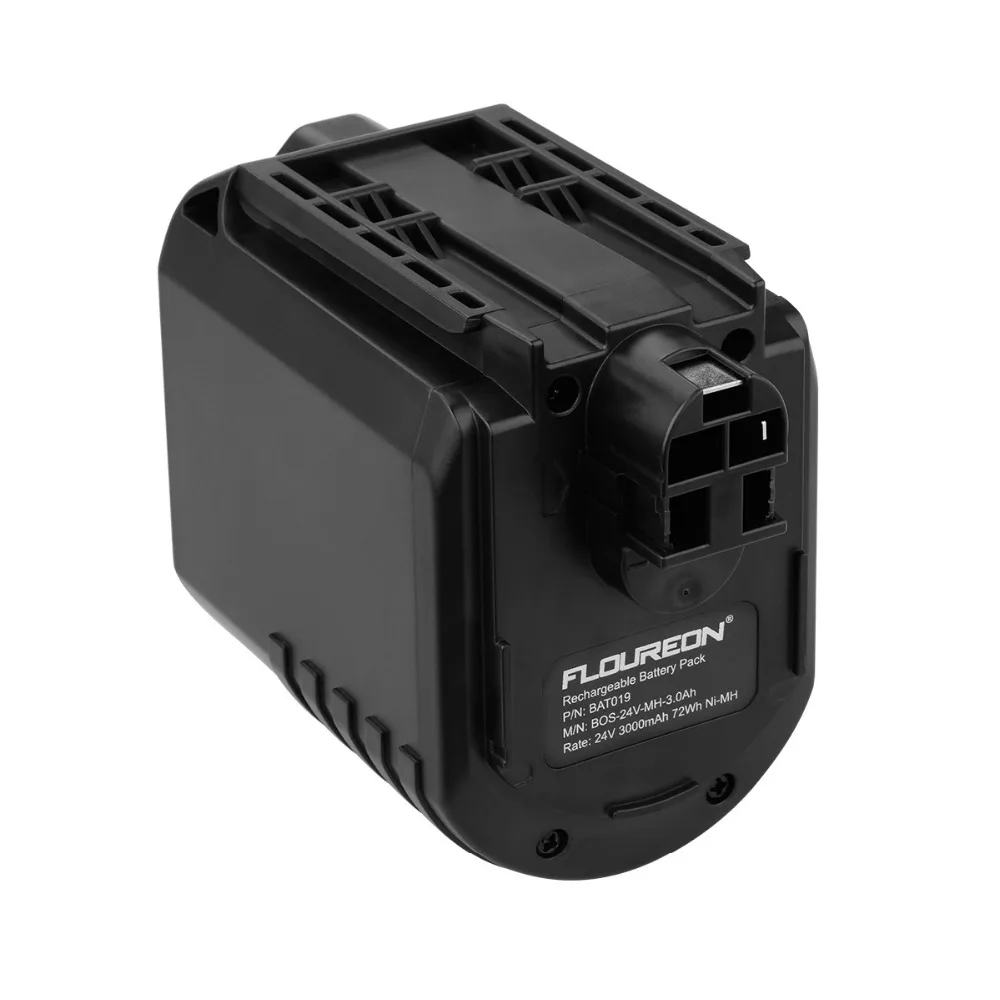 Аккумулятор FLOUREON BAT019 24V 3000mAh для BOSCH GBH 24VFR 24VRE 24VR BAT020 BAT021 Ni MH|Перезаряжаемые батареи|