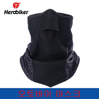

HEROBIKER Unisex Motorcycle Face Mask Windproof Black Motorcycle Mask Breathable Moto Mask Motorcycle Cycling Ski Mask Scarf