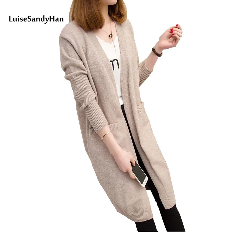 2019 Cardigan For Women Long Autumn Winter Warm Casual Sweater Sleeve Knitted Tops |