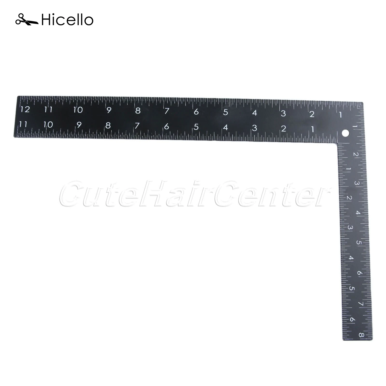 Hicello 1 шт. измерительная квадратная линейка из нержавеющей стали кожевенное ремесло из закаленной кожи ручной работы инструмент для шитья herramientas para cuero