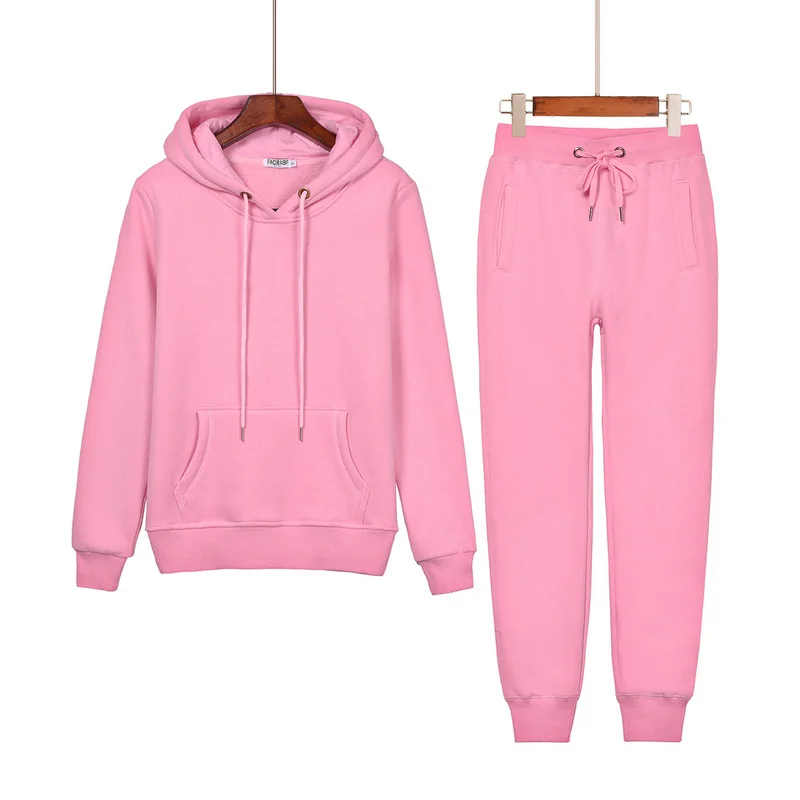 Women Two Piece Clothing Set Autumn Tracksuit Patchwork Hoodie Sweatshirt Long Pant Jogger Outfit Set Female sportwear Suit T111 Women Two Piece Clothing Set Autumn Tracksuit Patchwork Hoodie Sweatshirt Long Pant Jogger Outfit Set Female sportwear Suit T111