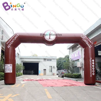 

HIGH QUALITY PVC8x4.5m inflatable inkjet arch balloon brown archway outdoor decoration free shipping customized for advertising