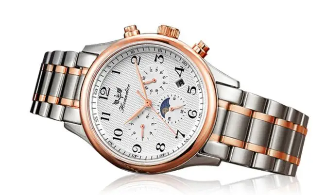 

Paradise 2017 Hot New high quality 1PC Men's 30m water resistance Mechanical Stainless Steel Watch wholesale June08