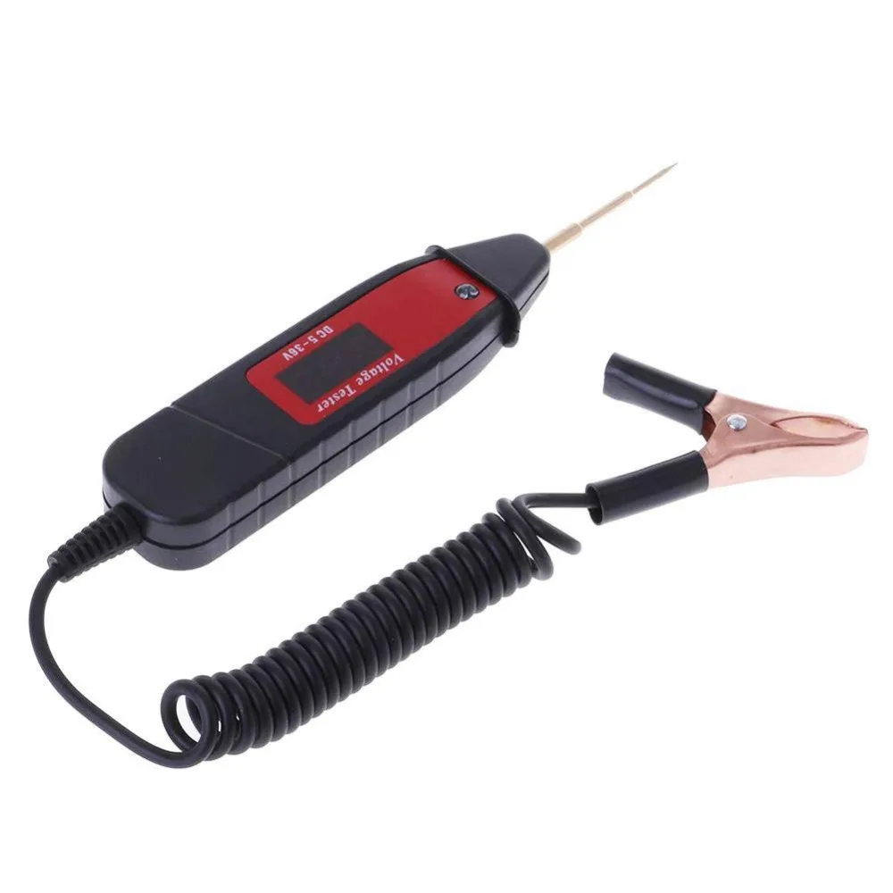 

1.65m Electric Voltage Test Pen Car Digital Probe Detector Tester With LED Light for Auto Car Testing Tool