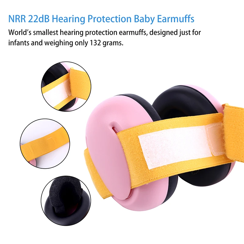 Adjustable Hearing Protection Baby Earmuffs Size 0-18 Months Child Noise Reduction Ear Protector Ear Muffs for Infant Toddler Adjustable Hearing Protection Baby Earmuffs Size 0-18 Months Child Noise Reduction Ear Protector Ear Muffs for Infant Toddler