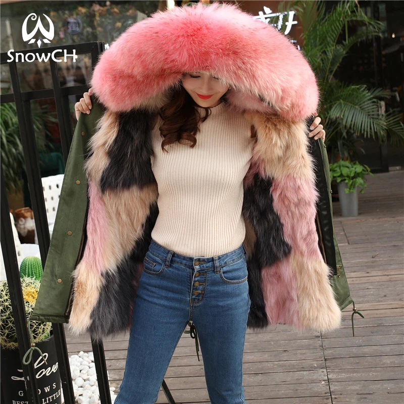 Best 2018 new fashion women luxurious Large raccoon fur collar hooded coat warm Fox fur liner parkas long winter jacket F939 4 Best 2018 new fashion women luxurious Large raccoon fur collar hooded coat warm Fox fur liner parkas long winter jacket F939 4
