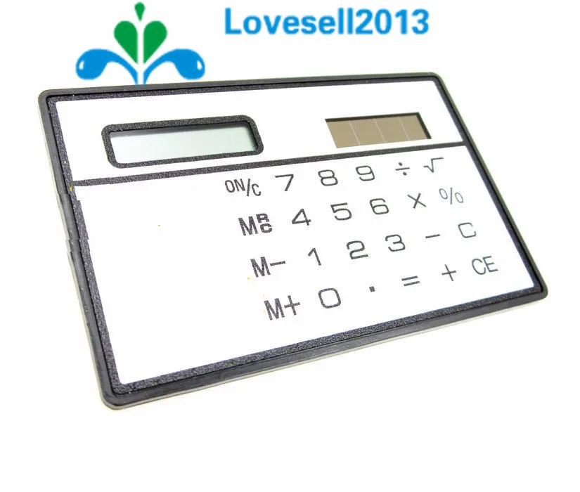 Digits Ultra Mini Slim Credit Card Size Solar Power Pocket H Z0Q Calculato 8U9I 