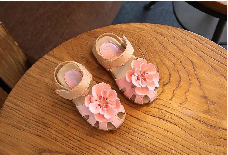 Дети haochengjiade обувь лето новая детская обувь прекрасный цветок обувь мода девушка сандалии Волшебная детская обувь для размера 21-30