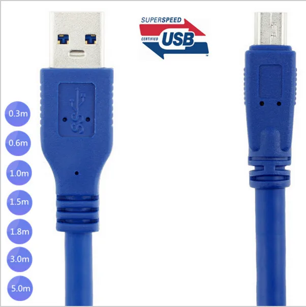 Computer Cables 0.3M 0.6M 1M New Super USB 3.0 Standard A Type Male to USB3.0 Male 1.5M 2M 3M 5M Cable Cable Length: 1.5m, Color: Blue Computer Cables 0.3M 0.6M 1M New Super USB 3.0 Standard A Type Male to USB3.0 Male 1.5M 2M 3M 5M Cable Cable Length: 1.5m, Color: Blue