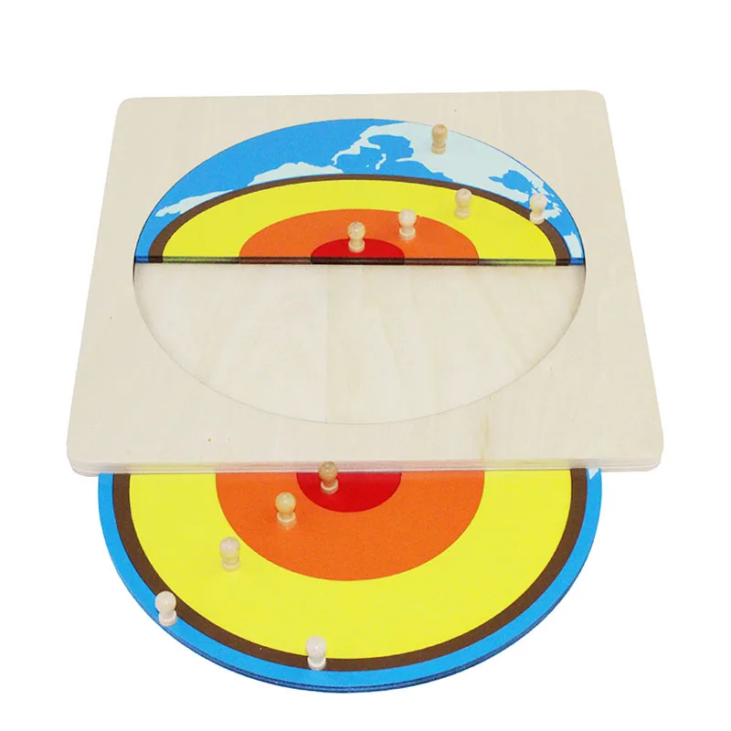  Montessori Geography Baby Kids Toys Solar Core Grasping Puzzle Early Educational Preschool Teaching - 32881833160