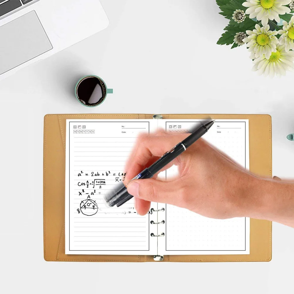 2020 Original Smart Reusable Erasable Notebook Pens Extra Fine Smooth 0.5mm Gel Black Red Ink Refil - 32963087764