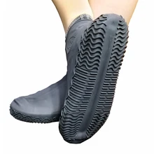 1 пара многоразовых латексных водонепроницаемых резиновых сапог для дождливой погоды с нескользящей подошвой S/M/L Аксессуары для обуви