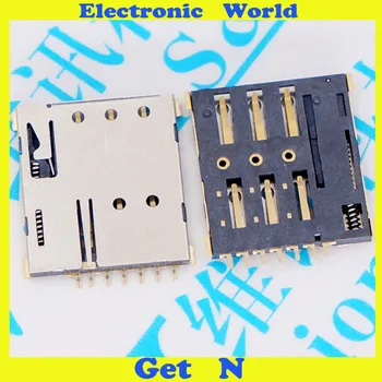 

20pcs Self Push Nano-SIM 7P Card Holder Socket Tray Gold Plating Nano SIM Connector