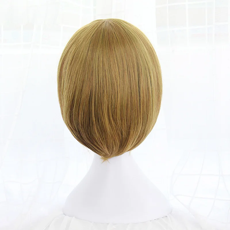 Парик для косплея Love Live короткие синтетические волосы БОБО LoveLive Hanayo Koizumi