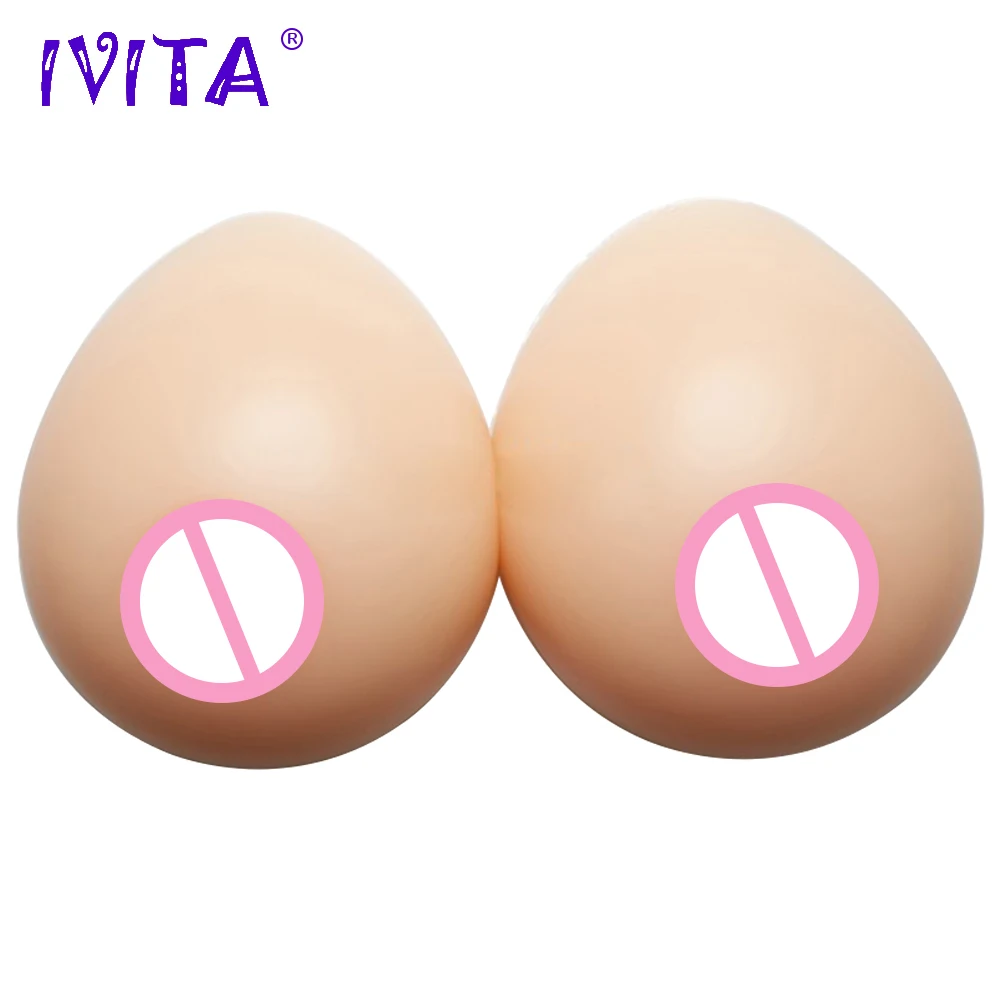 

IVITA Hot Sale 1000g Fake Boobs Silicone Breast Forms False Crossdressing Drag Queen Shemale Bra Mastectomy Transgender Breasts
