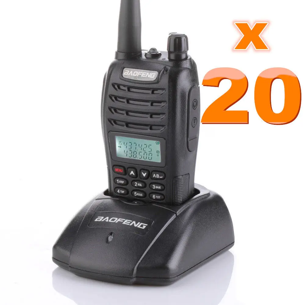 Бесплатная доставка DHL или FEDEX 20-устанавливает Baofeng uv-b6 VHF/UHF 136-174/400-470 мГц двухстороннее радио + бесплатная PPT наушник