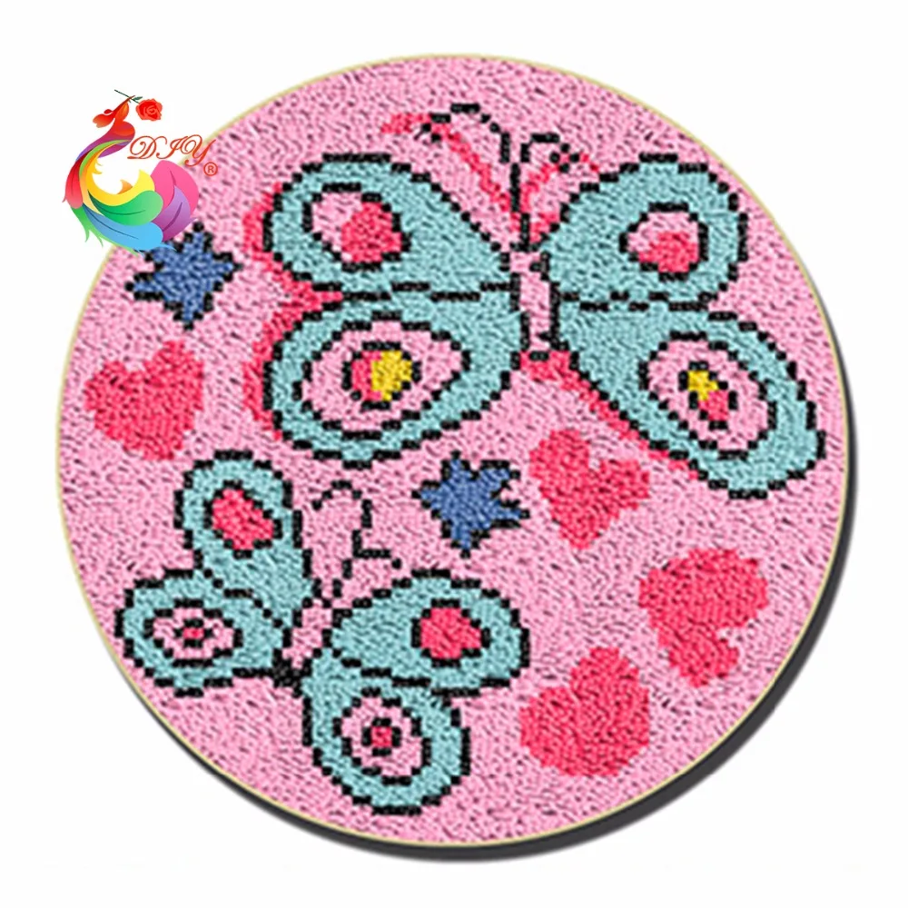 Stitch Themen Diy Knupfteppich Kit Unfinished Hakeln Teppich