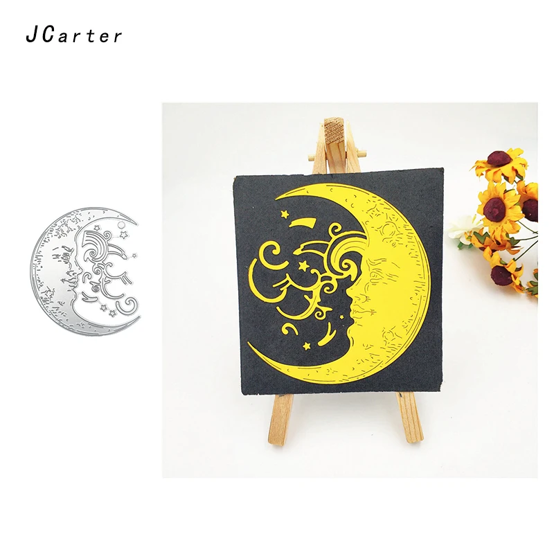 

JC 2019 New Arrival Saturn and Moon Metal Cutting Dies for Scrapbooking DIY Embossing Folder Cards Handmade Album Stencil Crafts
