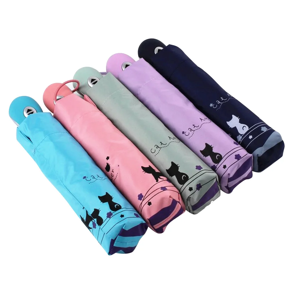 

Folding Umbrella Rain Anti-UV Windproof Portable Automatic Fashion Parasol For Travel @LS