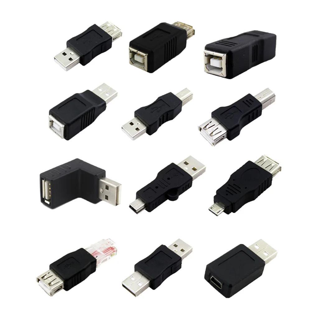 10pcs USB 2.0 A FEMALE TO FEMALE F-F Coupler ADAPTER CONNECTOR BLACK