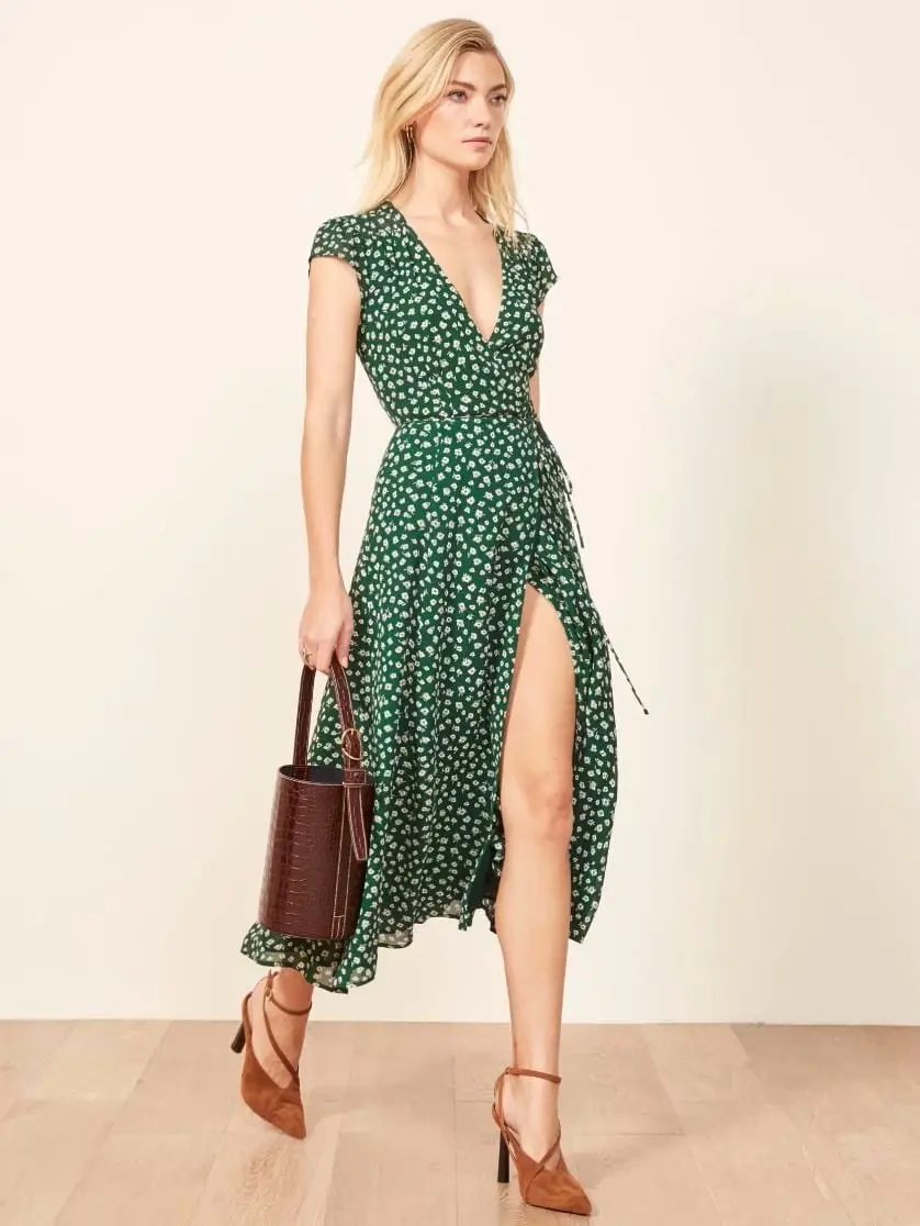 

European and American Wind New Bohemian Dresses for Women In Summer 2019 V-Neck Print A-Line Dresses Women