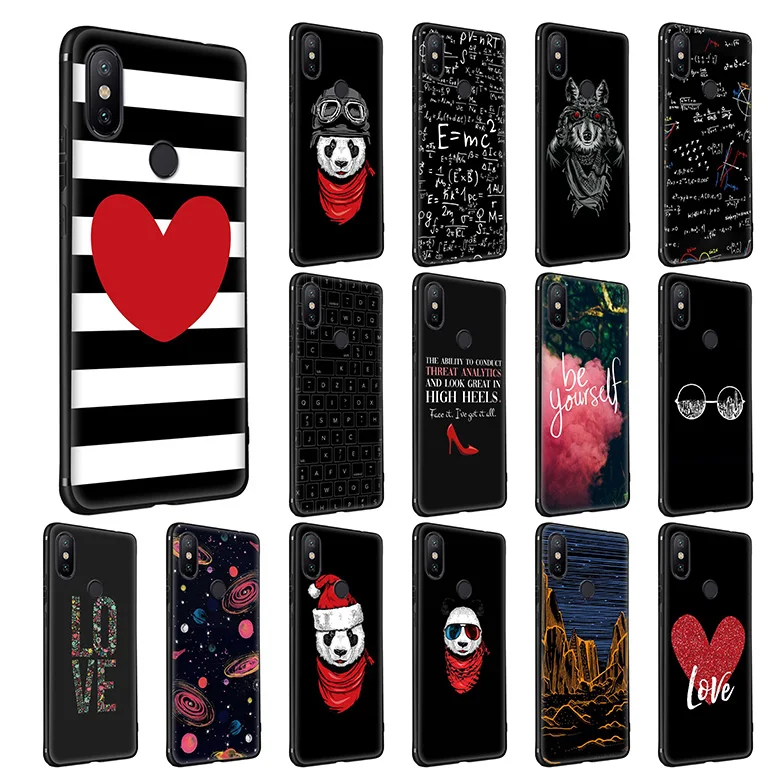 WEBBEDEPP Panda Space Sky Glasses Soft Silicone Case for Xiaomi Redmi Note 7 6 6A 5 4 4X 4A S2 Plus Pro Lite Go |