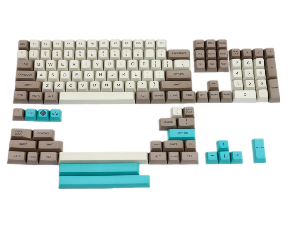 Крутой Джаз ретро бежевый 134 ключа SA PBT Keycap сублимационный ключ колпачок Cherry MX