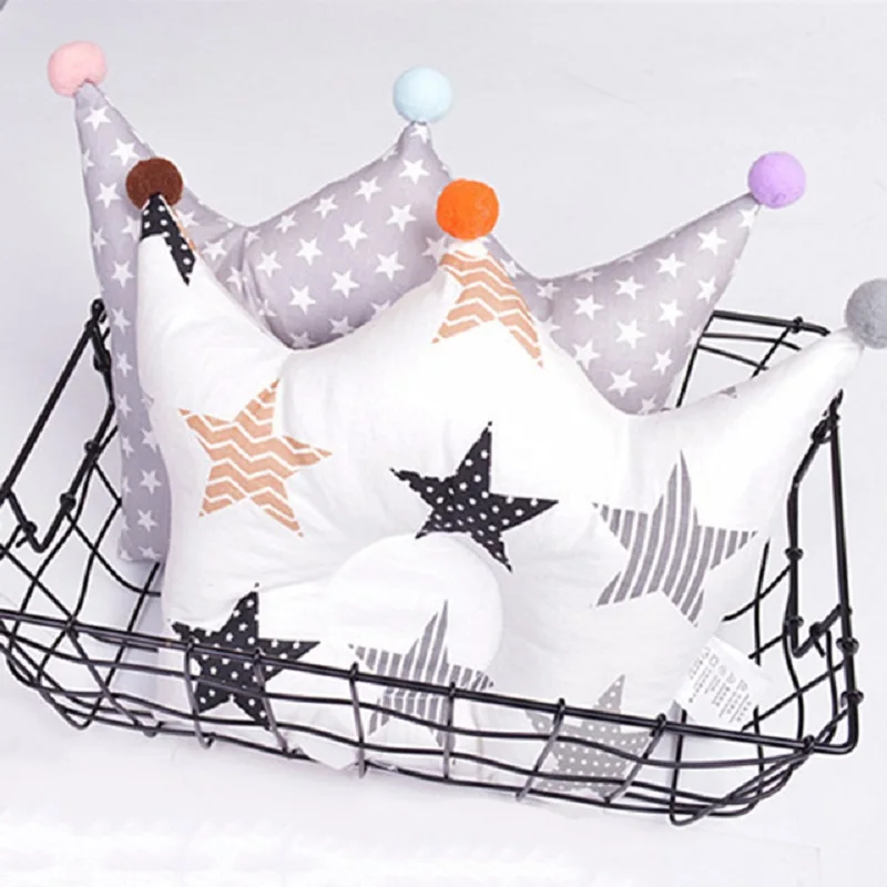Детская подушка для придания формы для младенцев, предотвращающая появление короны в горошек, постельные принадлежности, подушки для новорожденных мальчиков и девочек, декоративные аксессуары