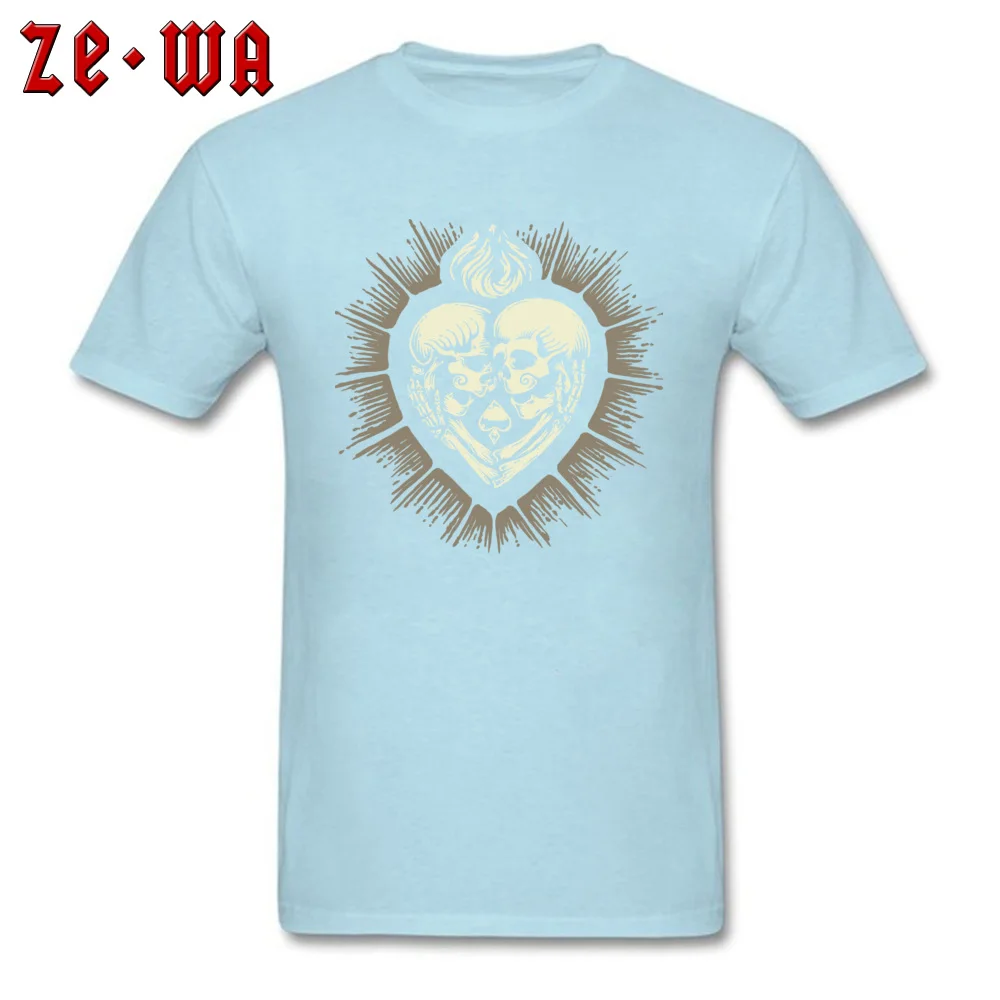 Love Beyond Death Autumn 100% Cotton Fabric O Neck Tops Shirts Short Sleeve Personalized Tshirts Funny 3D Printed Tshirts Love Beyond Death light