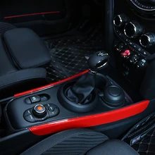 2 шт. автомобиля Шестерни коробка переключения Панель крышка отделка интерьера останов украшения Стикеры для мини Contryman F60 Аксессуары Укладка Розовый и красный цвет