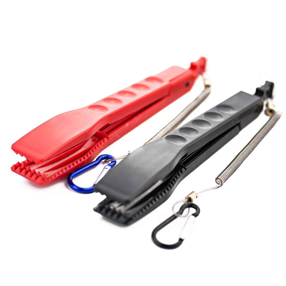 

New Fish Clamp Fishing Pliers Gripper With Lock Switch Fish Tightening Clamp Body Fishing Controller Tool Spring Lanyard Holder
