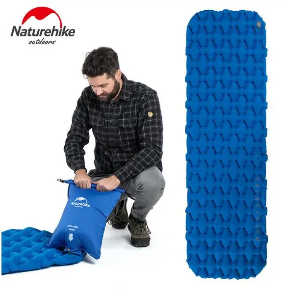 Надувной матрас Naturehike с воздушным мешком туристический мат для отдыха на