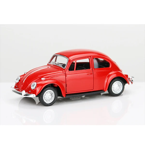 1/36 VW Beetle классический брелок для автомобильных ключей, модели имитационная модель тянуть обратно металлические игрушки модель автомобиля для украшение торта, выпечки игрушка для подарков - Цвет: red no box