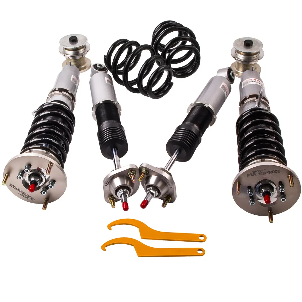 24 Level Adjustable Coilover Suspension Spring Strut Kit For BMW E46 3