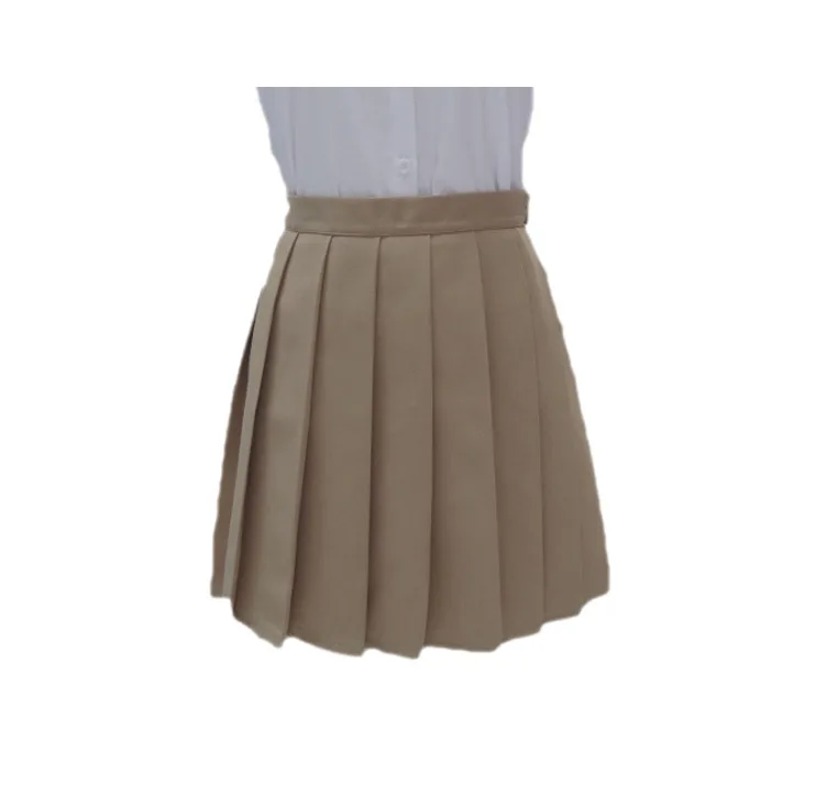 Плиссированная юбка с высокой талией для японских женщин, студенток, девочек, короткие юбки, школьная форма, женская черная, белая, темно-синяя, желтая