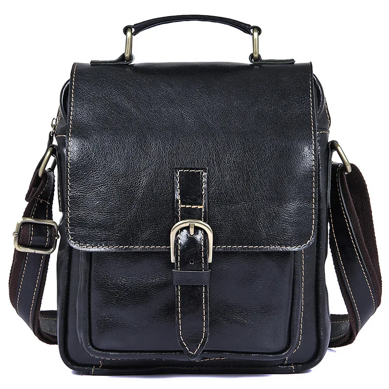 

100% Genuine Leather Men Bag Fashion men messenger bags shoulder Business Men's Briefcase Casual crossbody Handbags Tote man Bag
