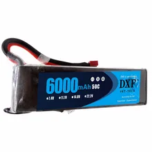 Dxf 14.8 В 6000 мАч 50C 4S Липо Литий-полимерный Батарея Bateria Акку T штекер для RC Автомобиль Quadcopter вертолет, самолет