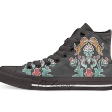 Новинка; дизайнерская Повседневная парусиновая обувь в индийском стиле; обувь на заказ; Прямая