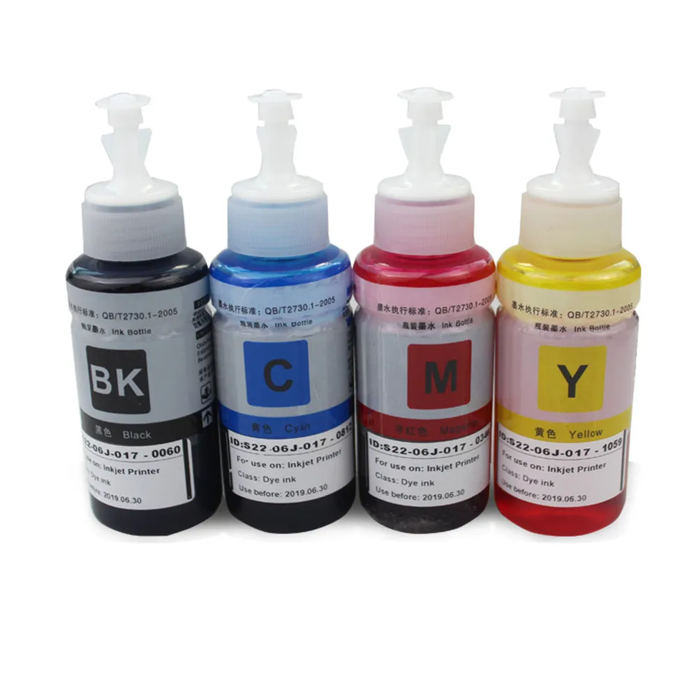 4X70 ML GI 490 GI490 GI 490/890/790 염료 리필 잉크 탱크 canon pixma G1400 G2400