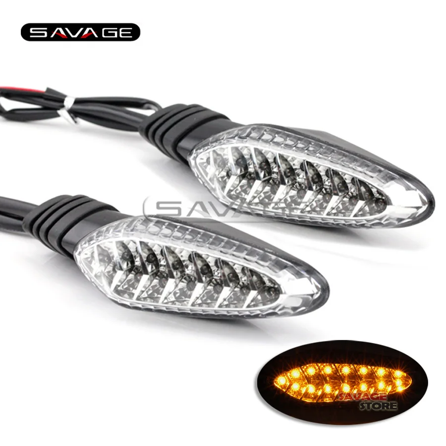 

For DUCATI Monster 695 696 796 821 1100/S/EVO 1200 Clear Motorcycle Front/Rear LED Turn Signal Indicator Light Blinker Lamp