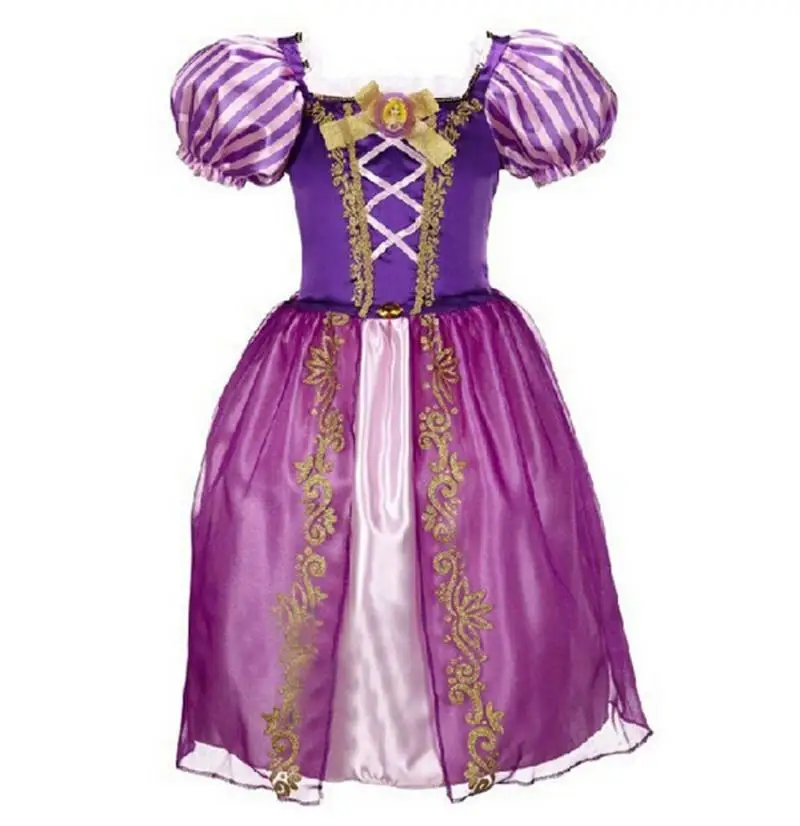 

2017 New Girls Cinderella Dresses Children Snow White Princess Dresses Rapunzel Aurora Party Halloween Costume Brand kids Dress