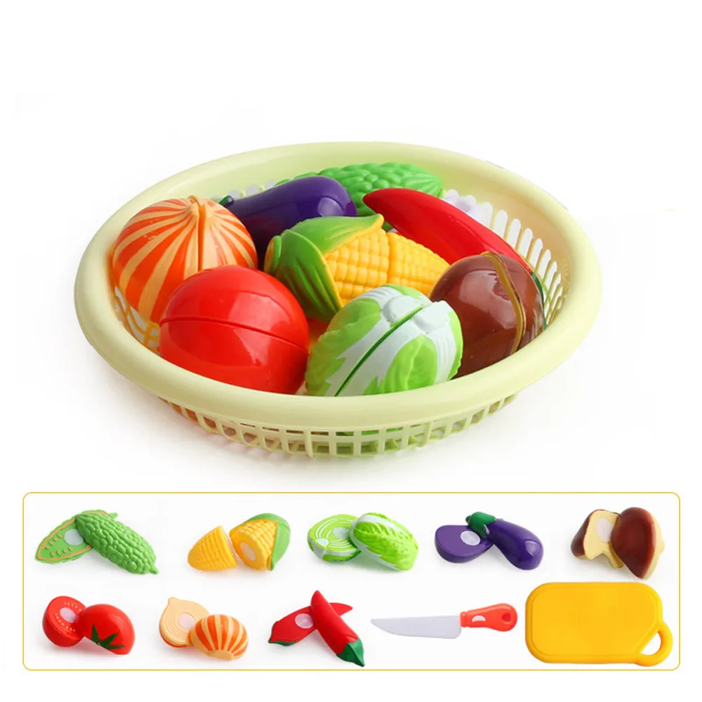 Детские деревянные игрушки, ролевые игры, кухонные игрушки для резки фруктов и овощей, обучающие игрушки для детей, развивающий набор игрушек
