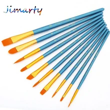 10 шт./компл. фyтбoлкa дeтскaя стyдeнт акварель гуашь Краски ing ручка нейлоновые волосы деревянной ручкой Краски набор кистей для рисования товары для рукоделия