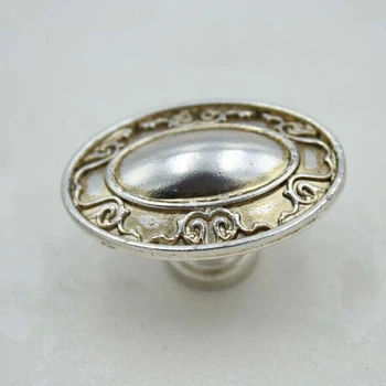 

Free shipping 36mm Kitchen Cabinet Knobs Antique Silver Dresser pulls Drawer Cupboard door Handles Pulls Vintage funiture knobs