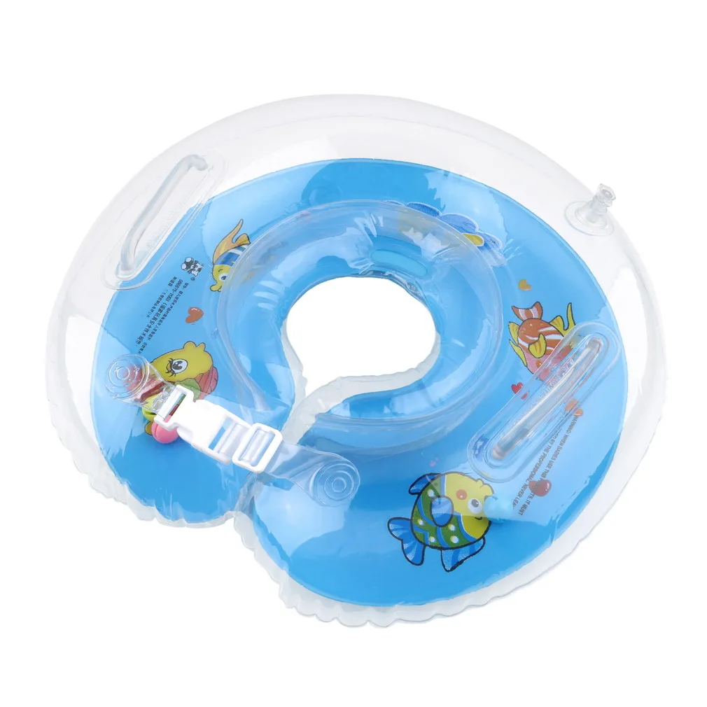 

1pcs Tube Ring Safety Baby Aids Infant Swimming Neck Float Inflatable Color send random New
