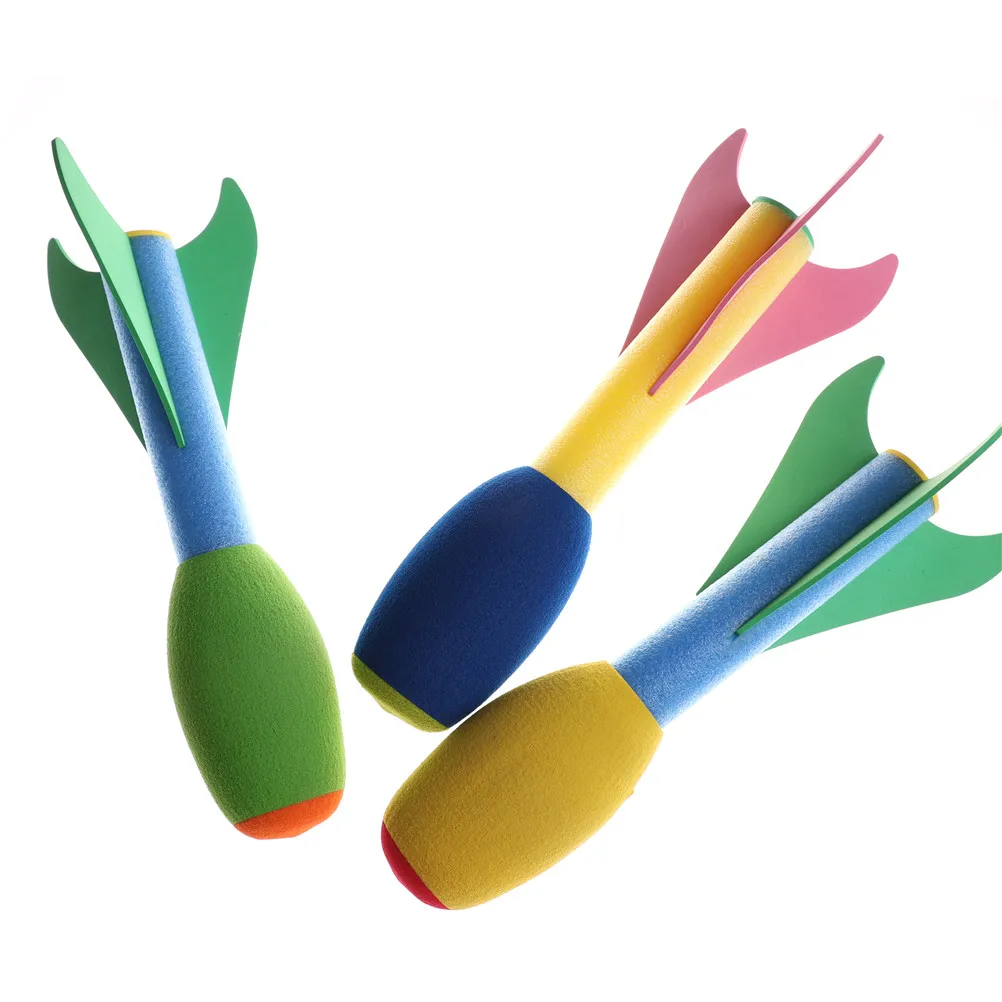 Colorful Soft Rocket Dart Outdoor Kids Throwing Training Torpedo